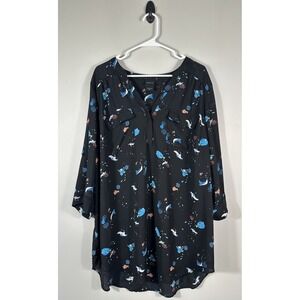 Torrid Disney Pixar Finding Nemo Georgette Harper Pullover Tunic Blouse 3X